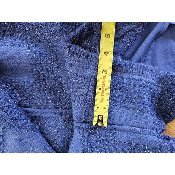 House Of Harlow 1960 X Revolve Blue Tweed Skort Women's Size XL Party Cocktails - Picture 10 of 11